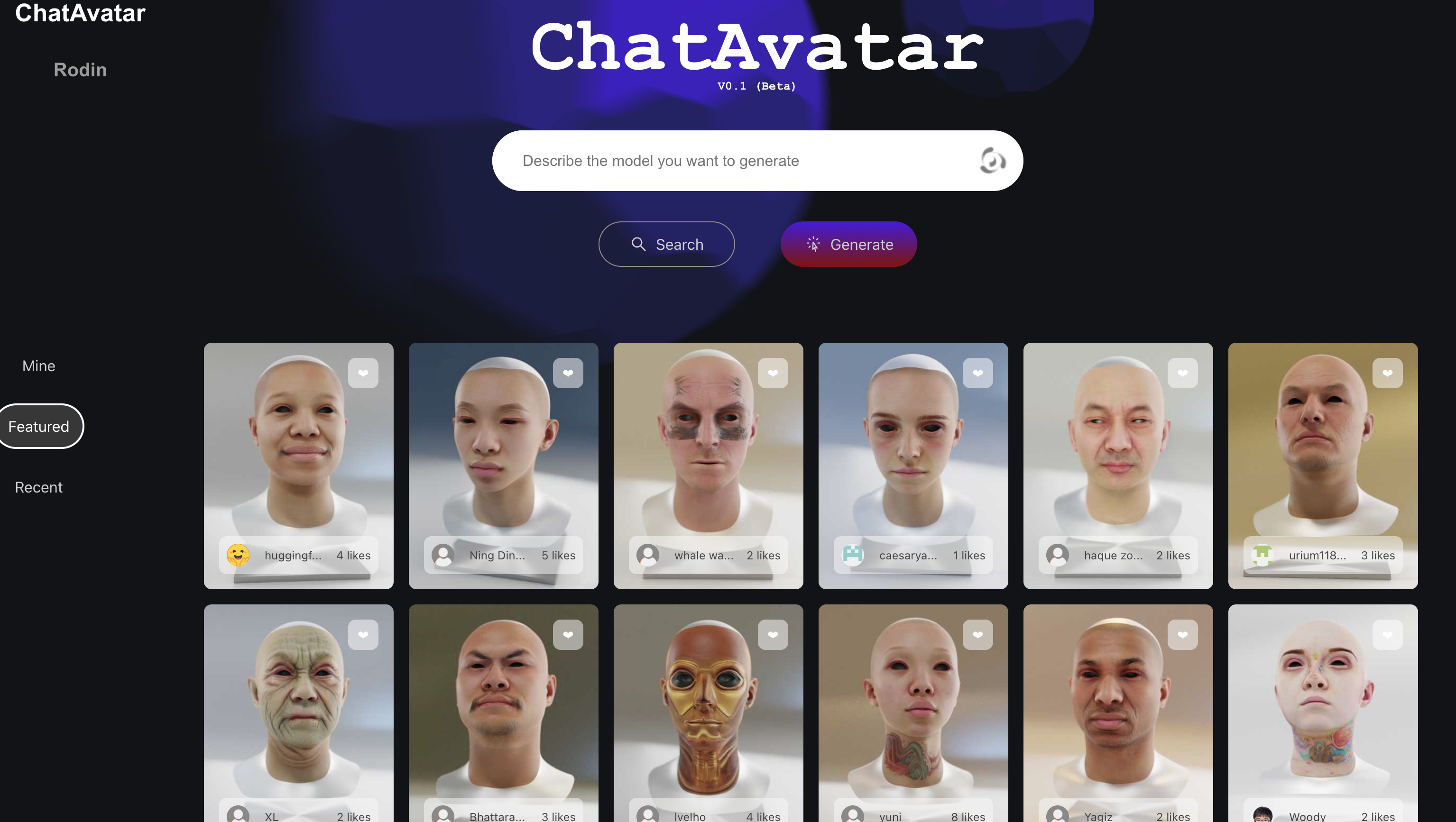 ChatAvatar：Text-to-3D工具  仅需30秒，就能做出一张以假乱真的脸