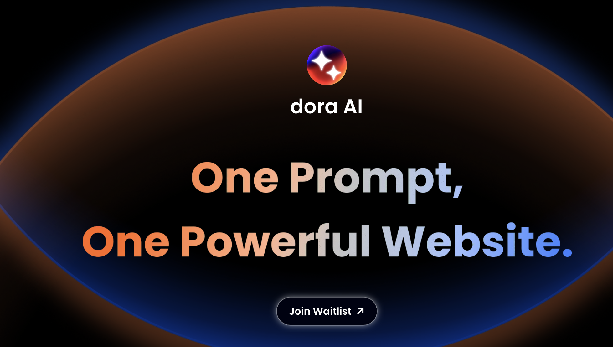 dora.run/ai ：用一句指令生成整个网站