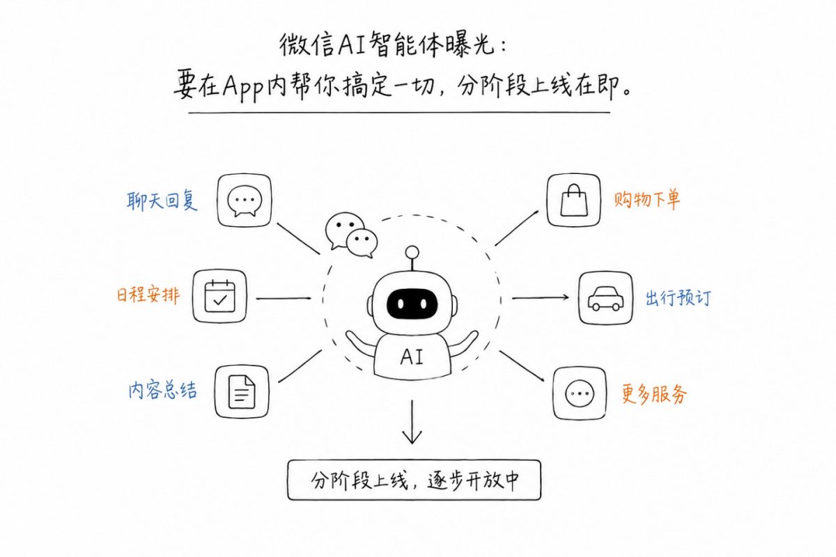 微信AI智能体曝光:要在App内帮你搞定一切,分阶段上线在即