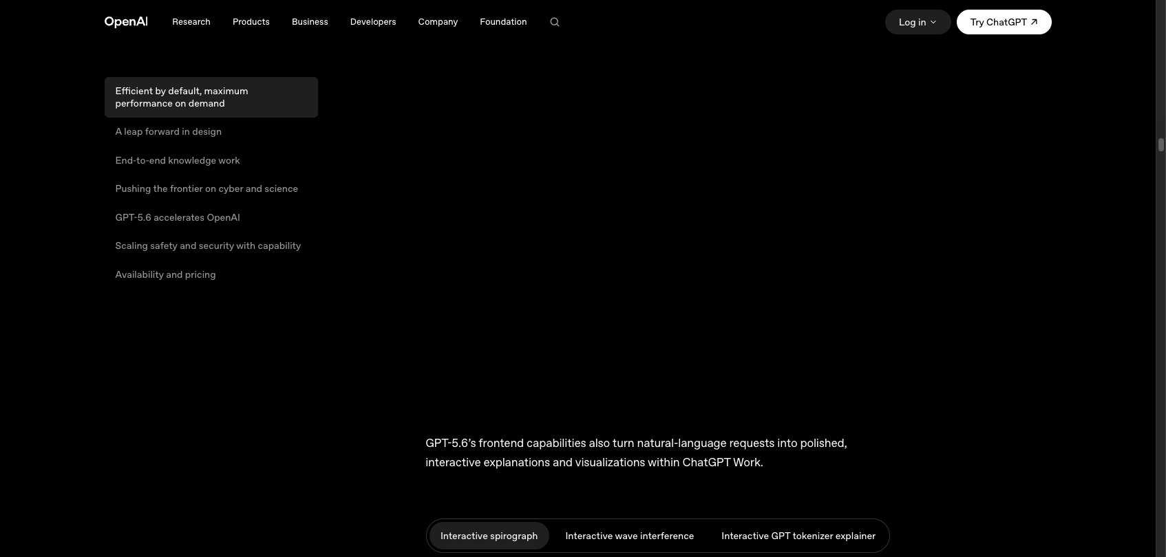GPT-5.6 正式发布:OpenAI 新旗舰「Sol」登场,一个 prompt 就能写完整游戏