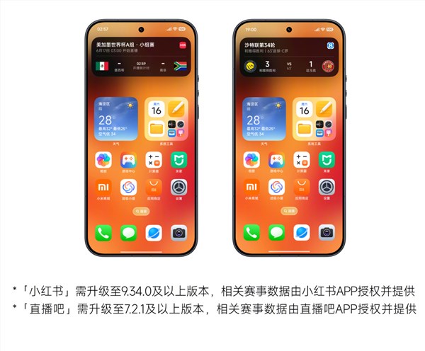 小米澎湃OS 3新升级：超级岛常驻世界杯比分，AI修图功能大整合
