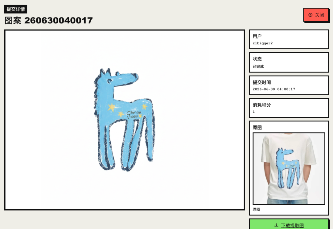 印花T恤缺素材？一键提取各种热卖衣服上的图案-zlbigger's BLog